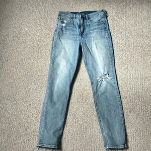 Gap high rise jeans size 8, light blue